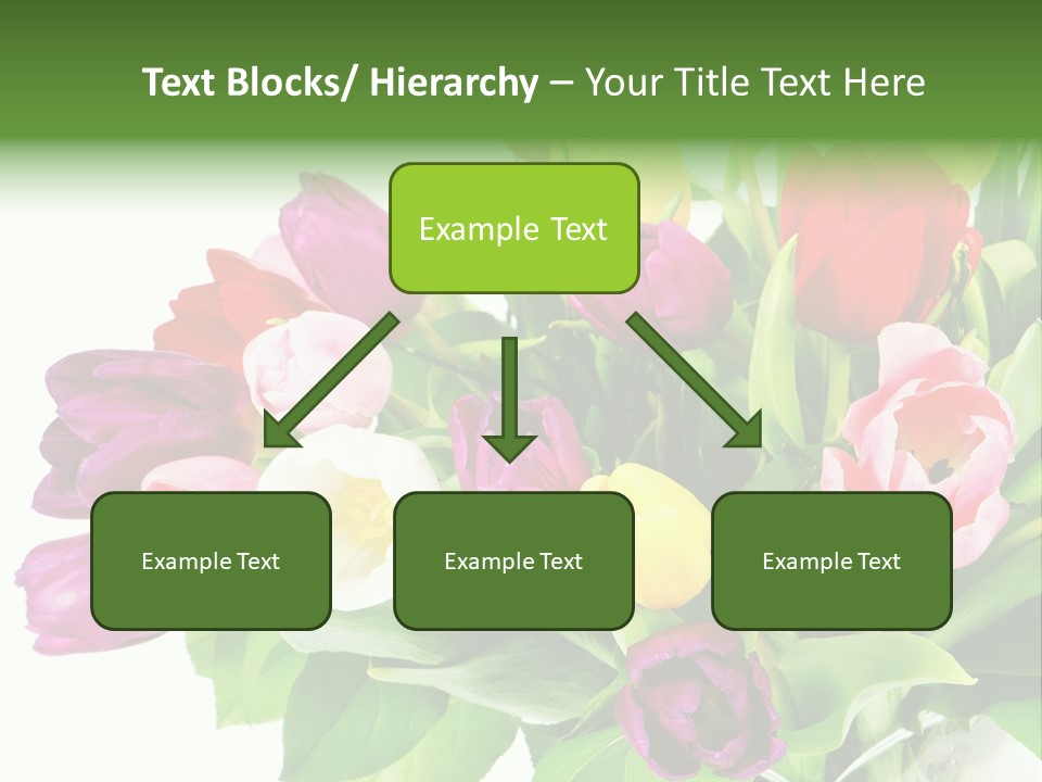 Foliage Plant Bouquet PowerPoint Template