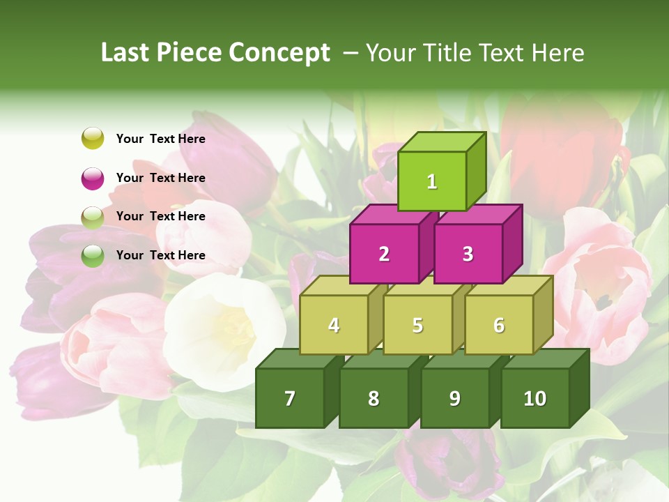 Foliage Plant Bouquet PowerPoint Template