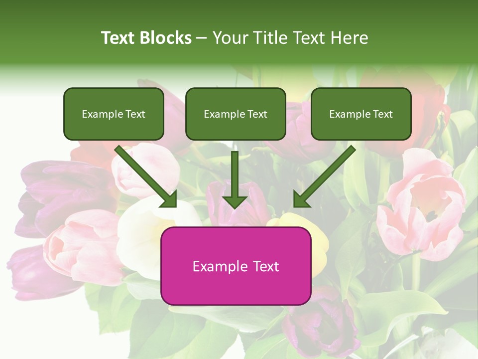 Foliage Plant Bouquet PowerPoint Template