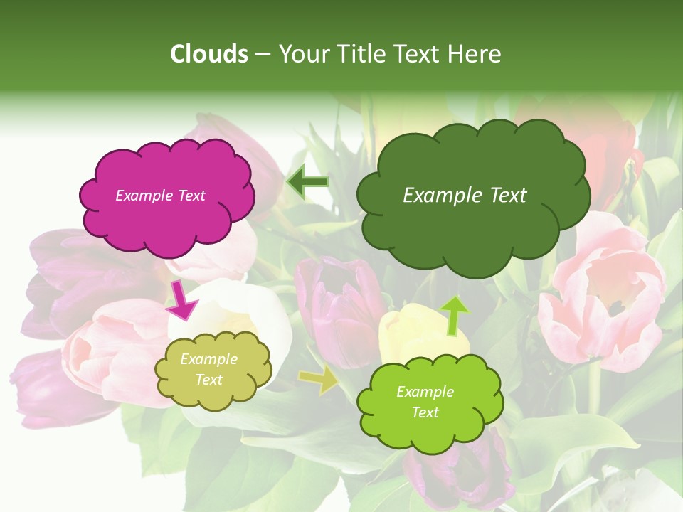 Foliage Plant Bouquet PowerPoint Template