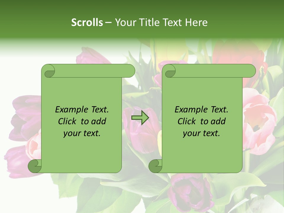 Foliage Plant Bouquet PowerPoint Template