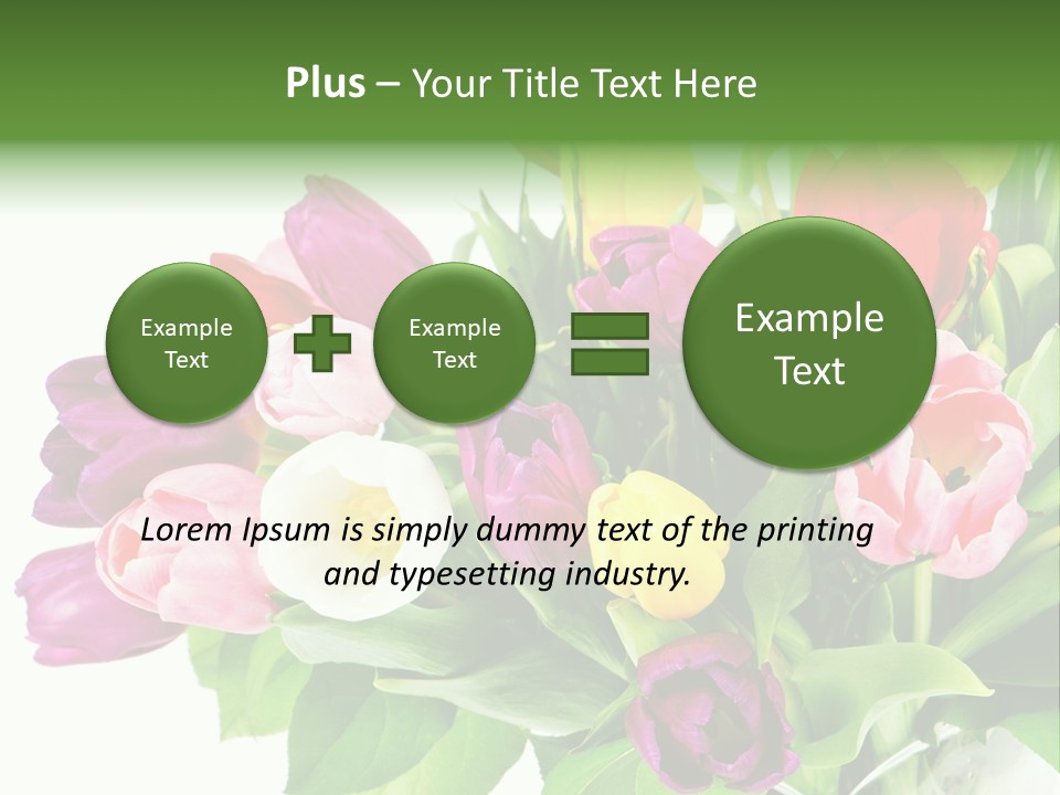 Foliage Plant Bouquet PowerPoint Template