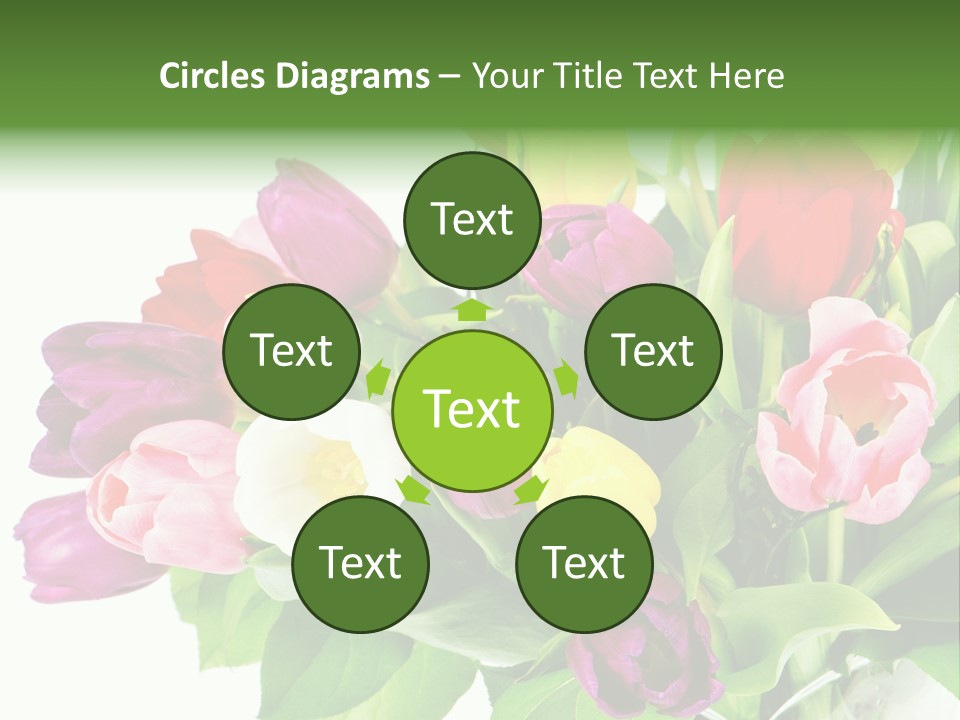 Foliage Plant Bouquet PowerPoint Template