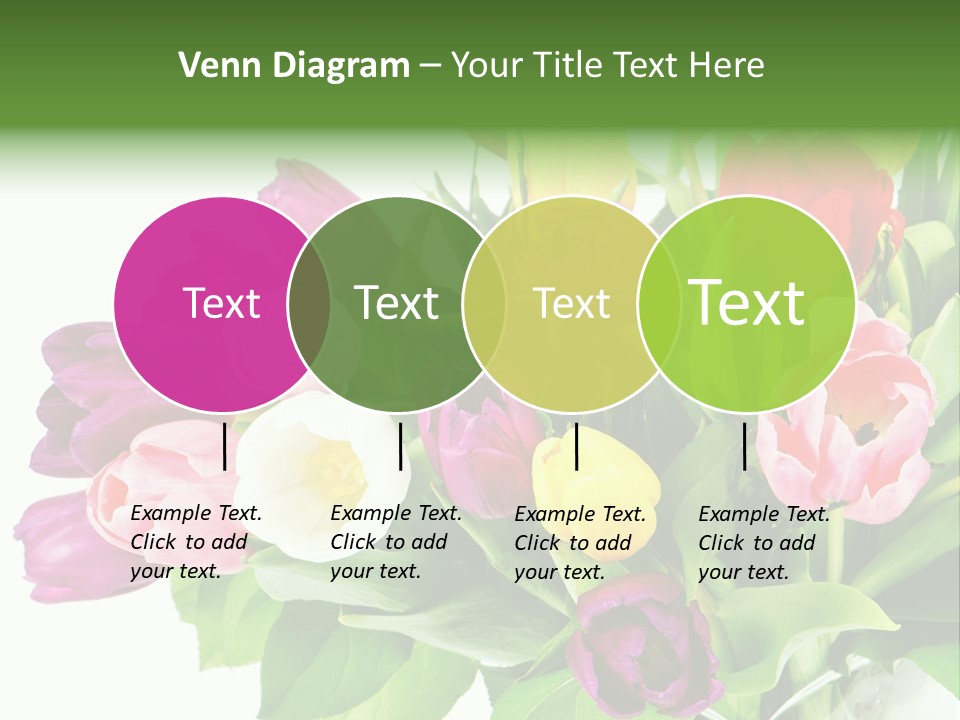 Foliage Plant Bouquet PowerPoint Template