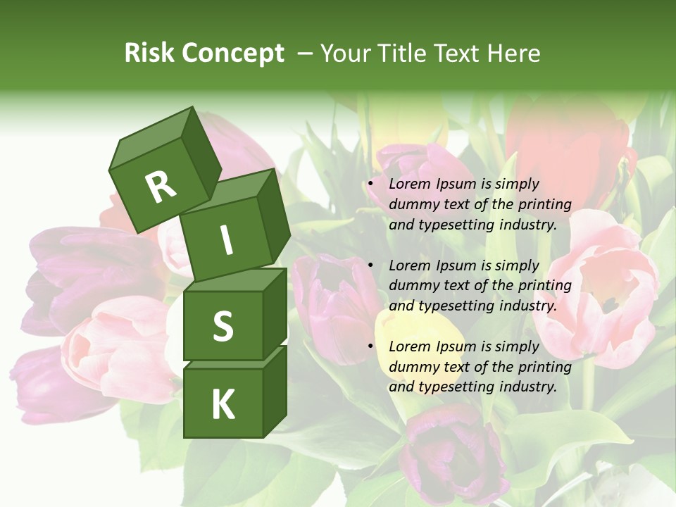 Foliage Plant Bouquet PowerPoint Template