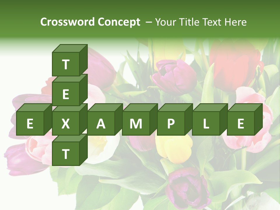 Foliage Plant Bouquet PowerPoint Template