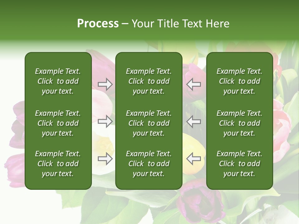 Foliage Plant Bouquet PowerPoint Template