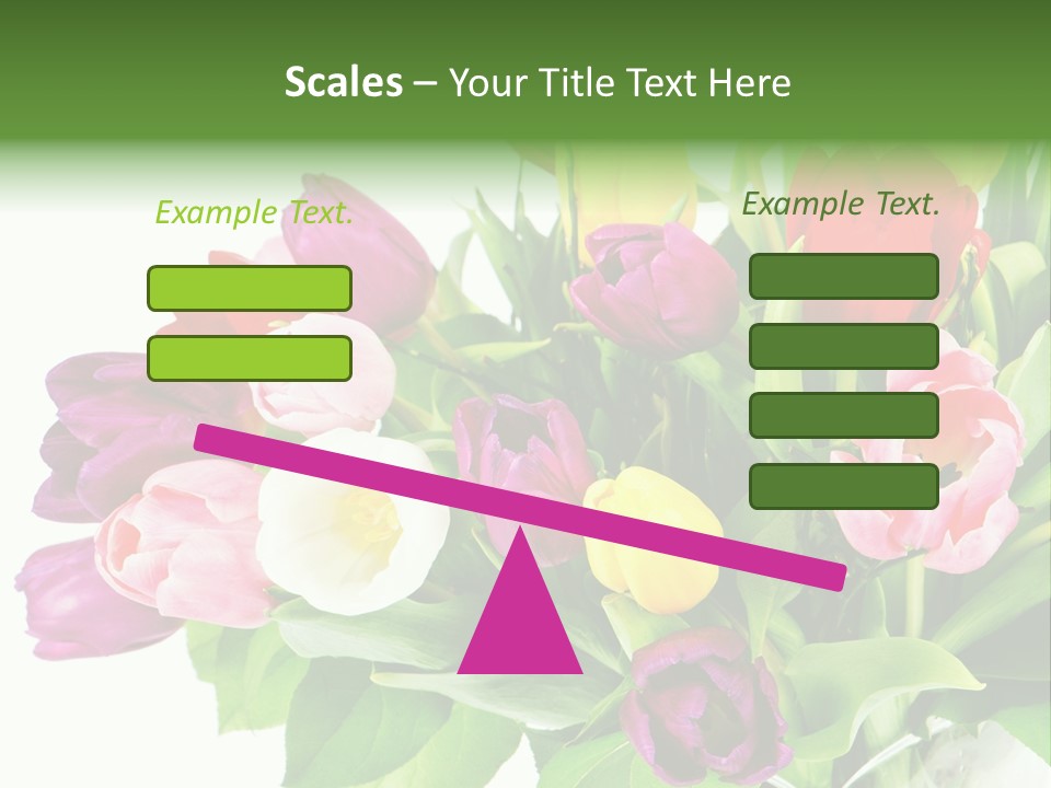 Foliage Plant Bouquet PowerPoint Template