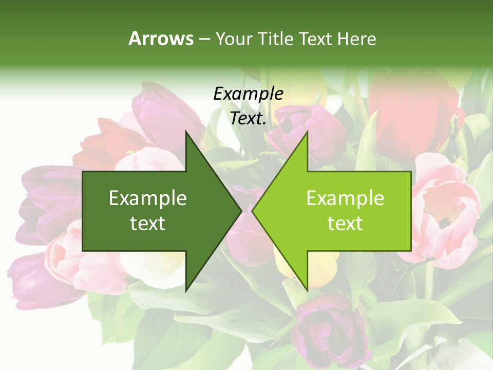 Foliage Plant Bouquet PowerPoint Template