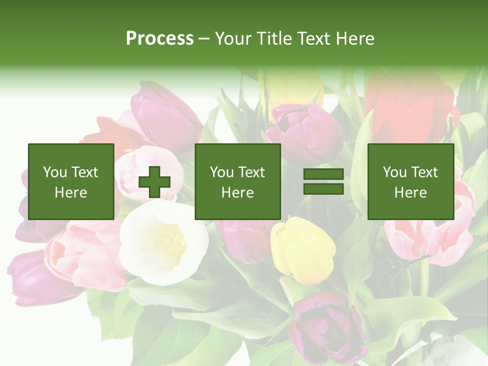 Foliage Plant Bouquet PowerPoint Template