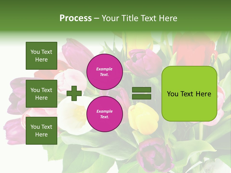 Foliage Plant Bouquet PowerPoint Template