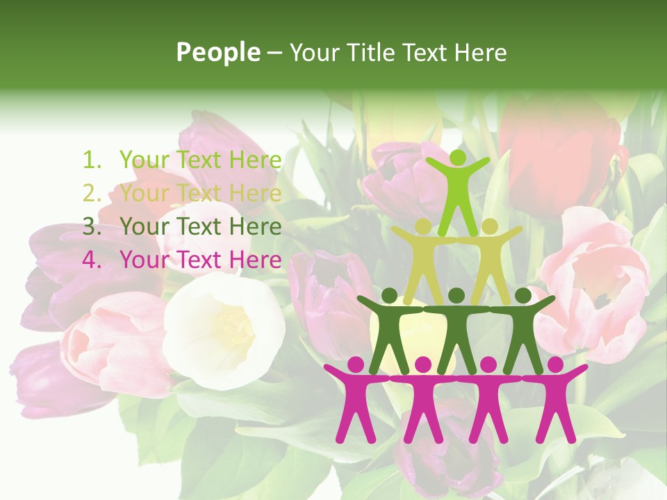 Foliage Plant Bouquet PowerPoint Template