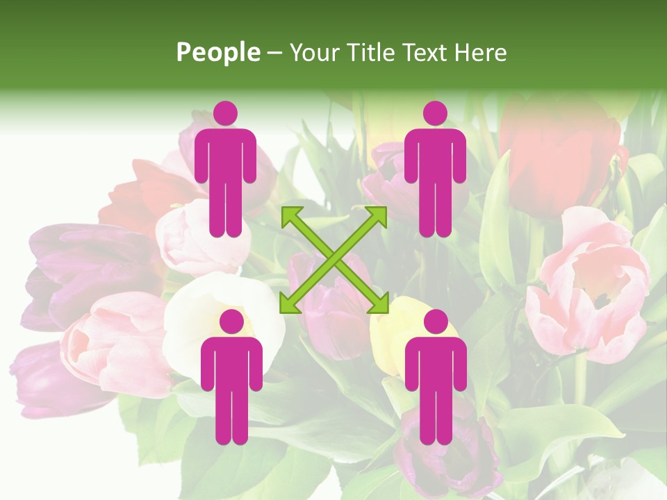 Foliage Plant Bouquet PowerPoint Template