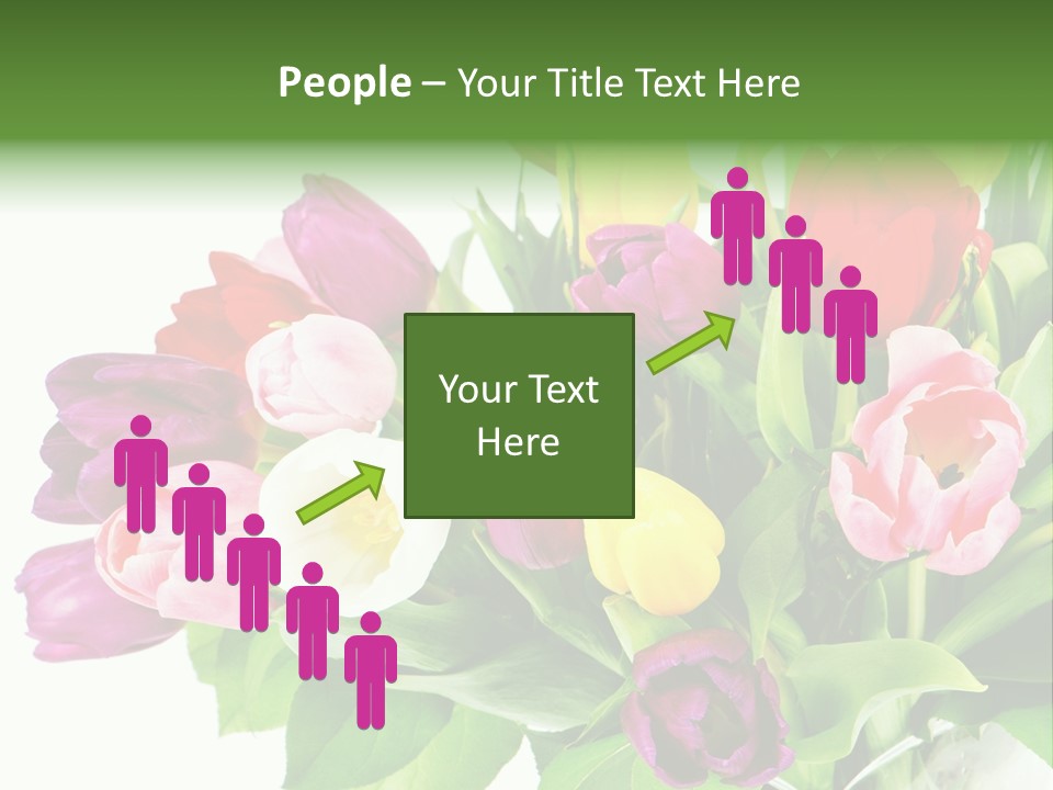 Foliage Plant Bouquet PowerPoint Template