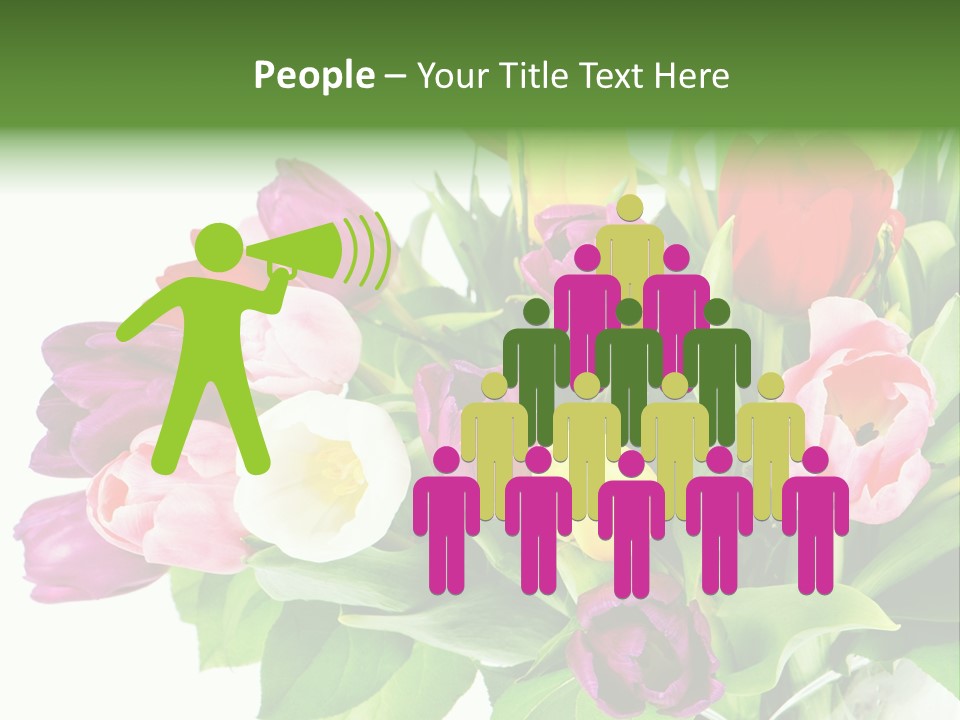 Foliage Plant Bouquet PowerPoint Template