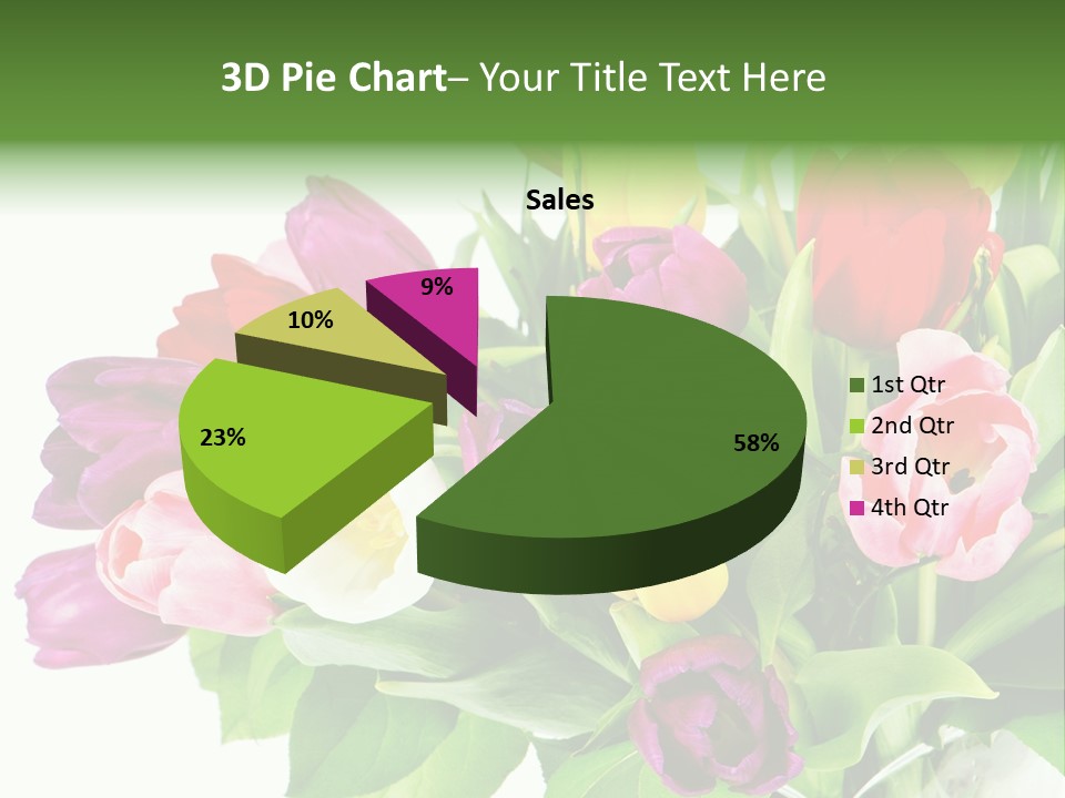 Foliage Plant Bouquet PowerPoint Template