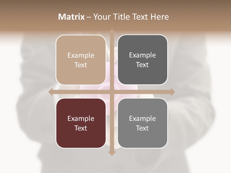 Fingers Put Coin PowerPoint Template