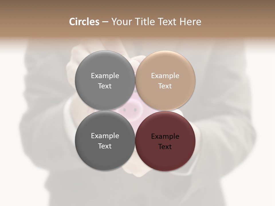 Fingers Put Coin PowerPoint Template