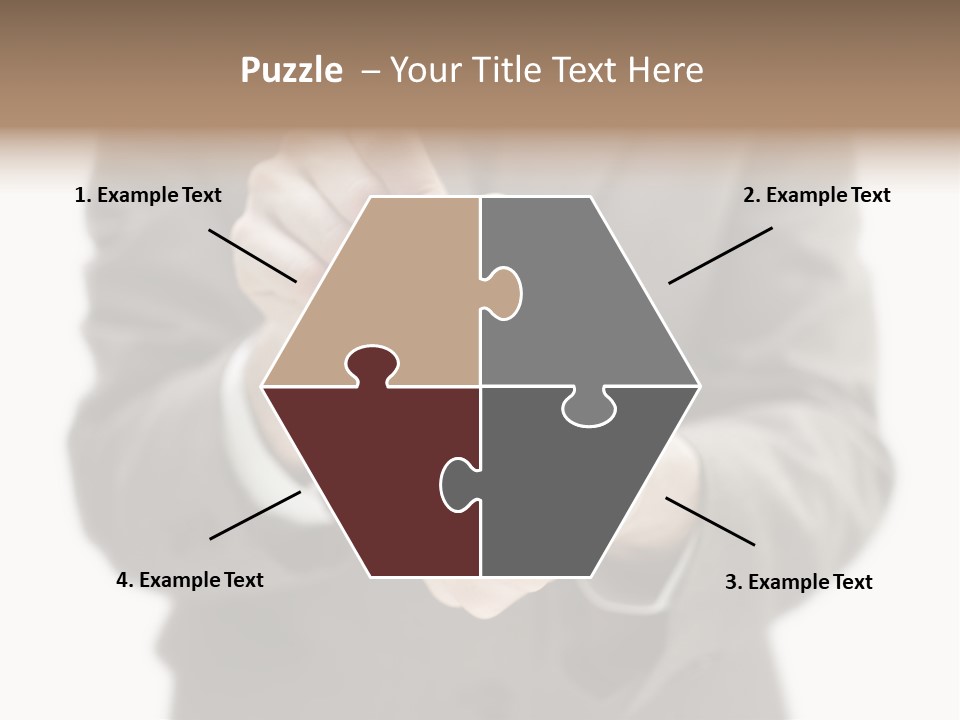 Fingers Put Coin PowerPoint Template