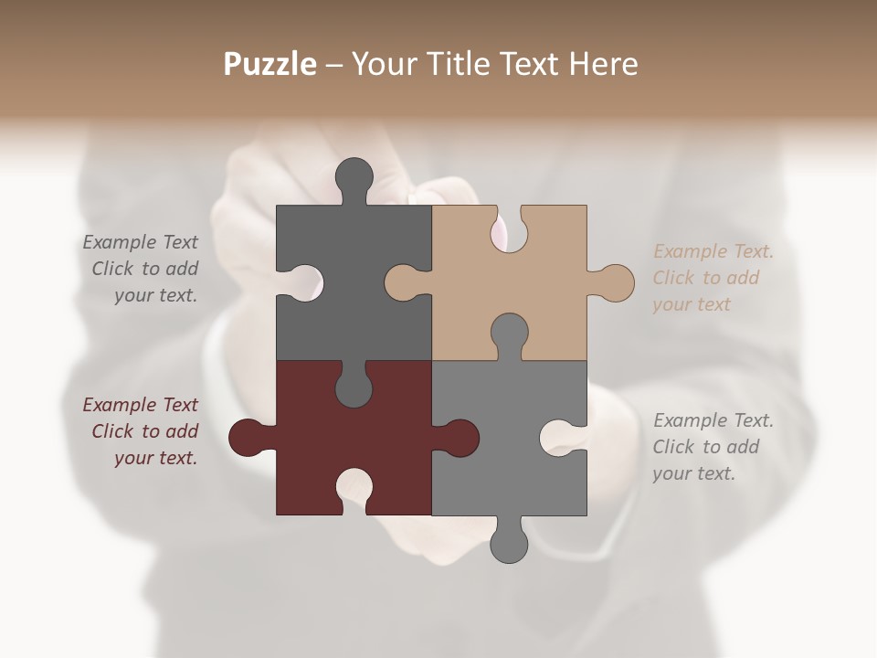 Fingers Put Coin PowerPoint Template