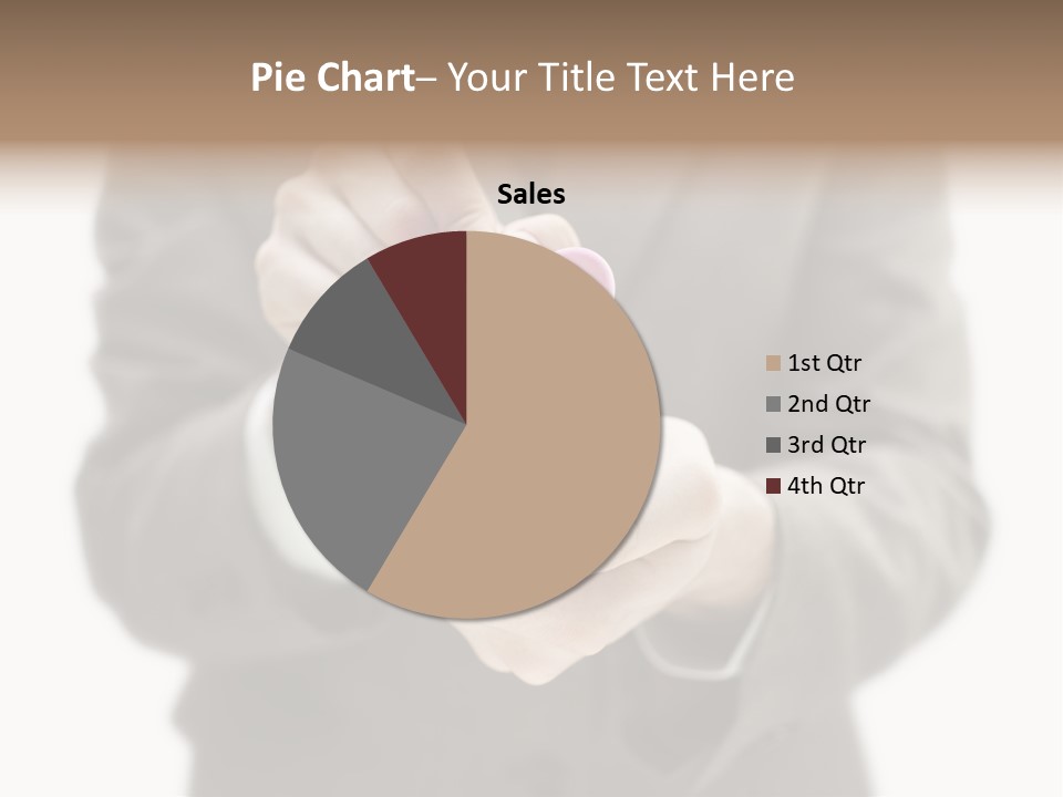 Fingers Put Coin PowerPoint Template