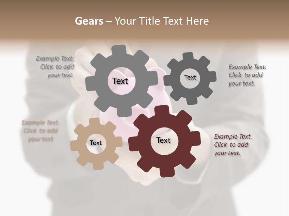 Fingers Put Coin PowerPoint Template