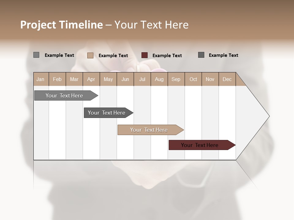 Fingers Put Coin PowerPoint Template