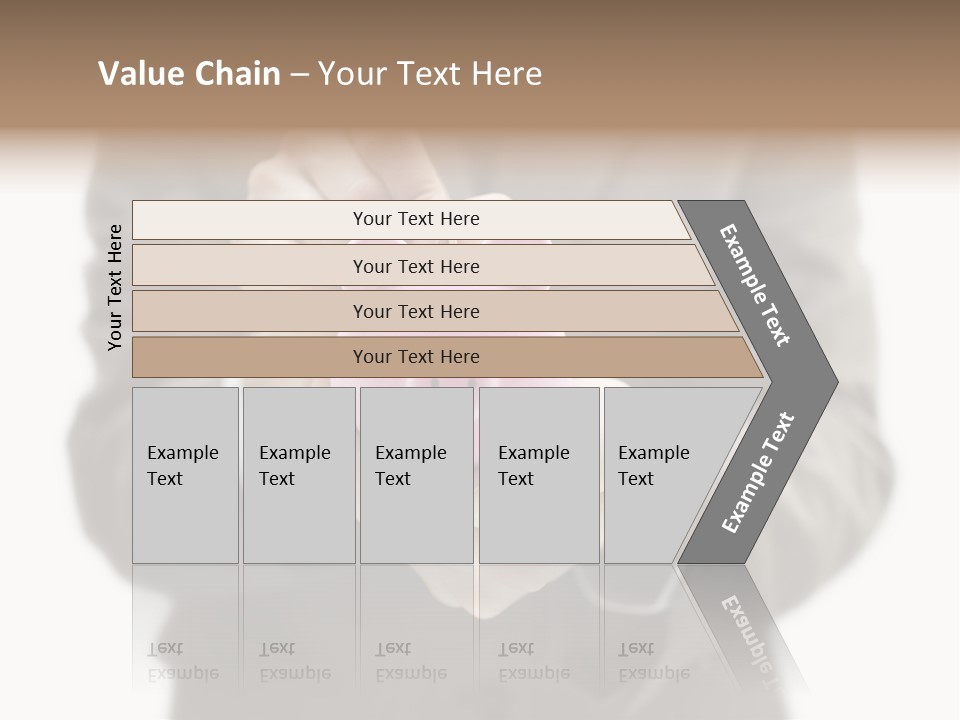 Fingers Put Coin PowerPoint Template