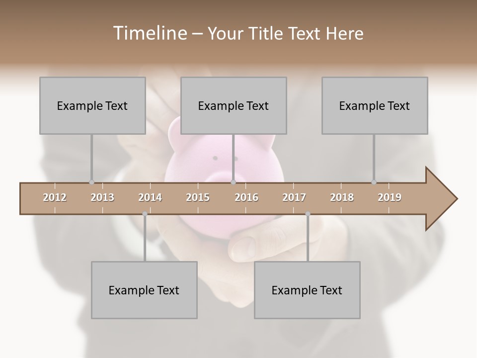 Fingers Put Coin PowerPoint Template