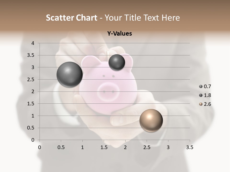 Fingers Put Coin PowerPoint Template