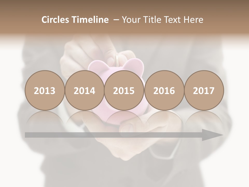 Fingers Put Coin PowerPoint Template
