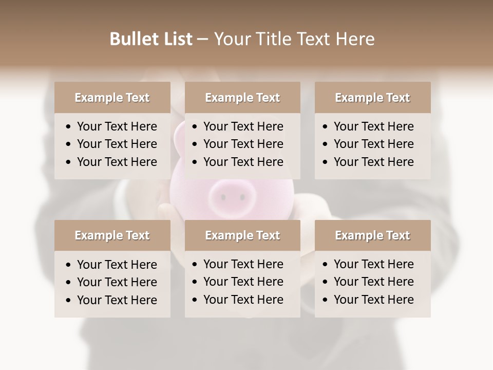 Fingers Put Coin PowerPoint Template