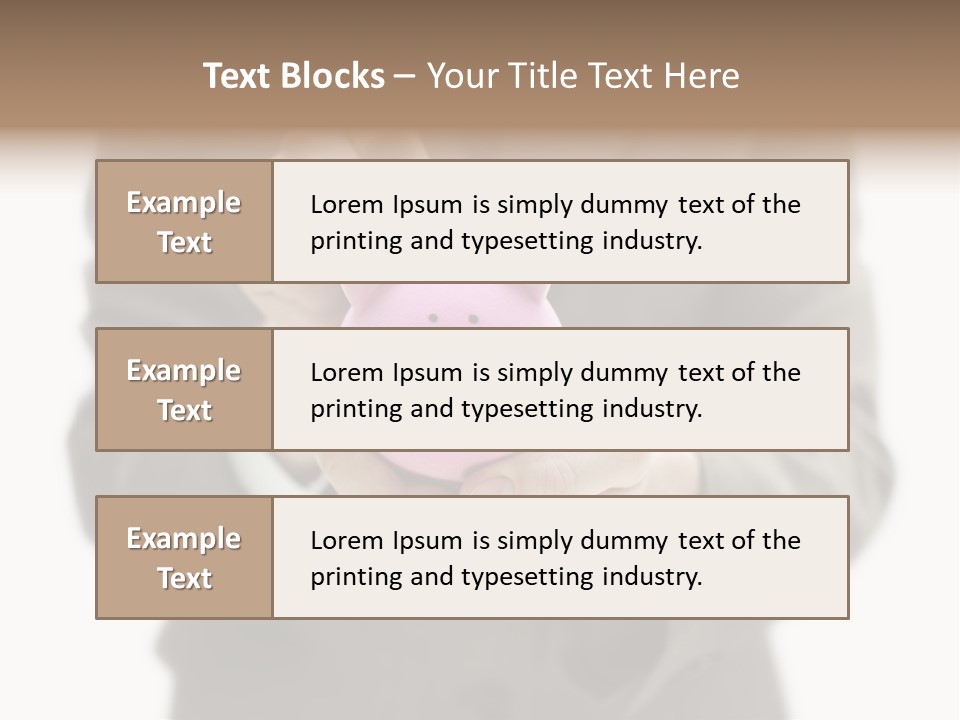Fingers Put Coin PowerPoint Template