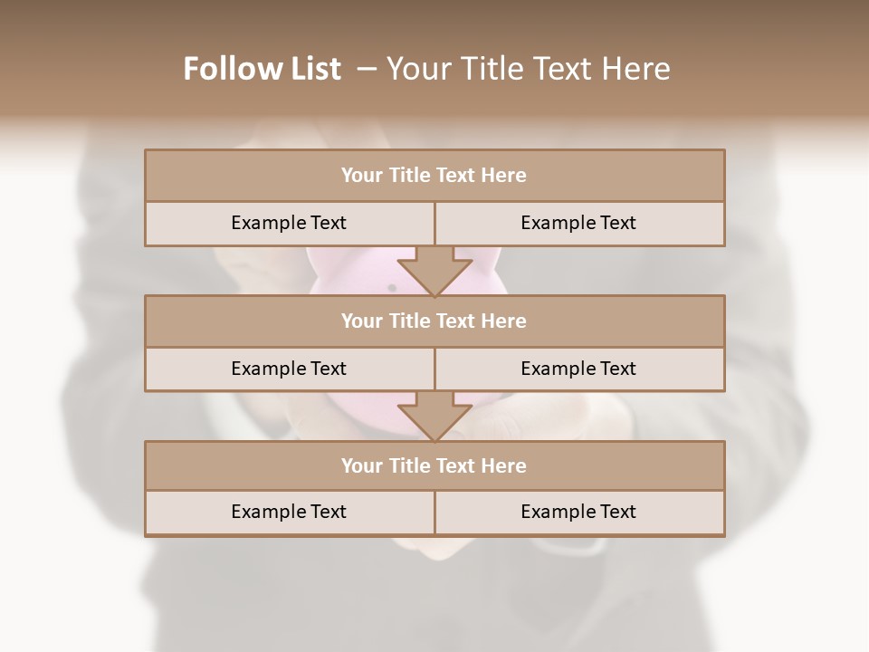 Fingers Put Coin PowerPoint Template