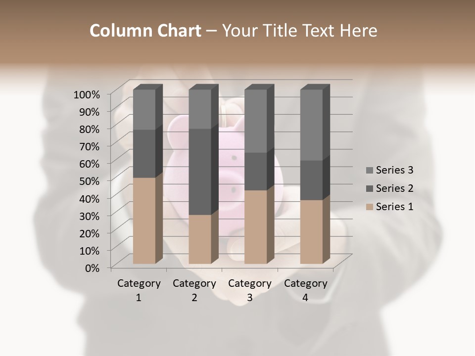 Fingers Put Coin PowerPoint Template