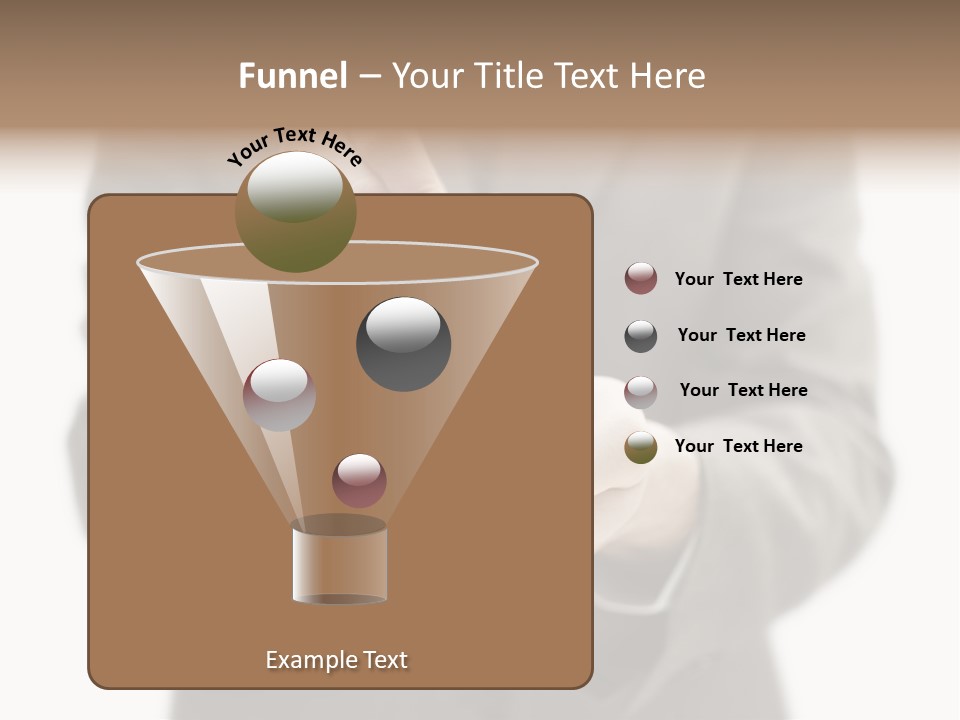 Fingers Put Coin PowerPoint Template