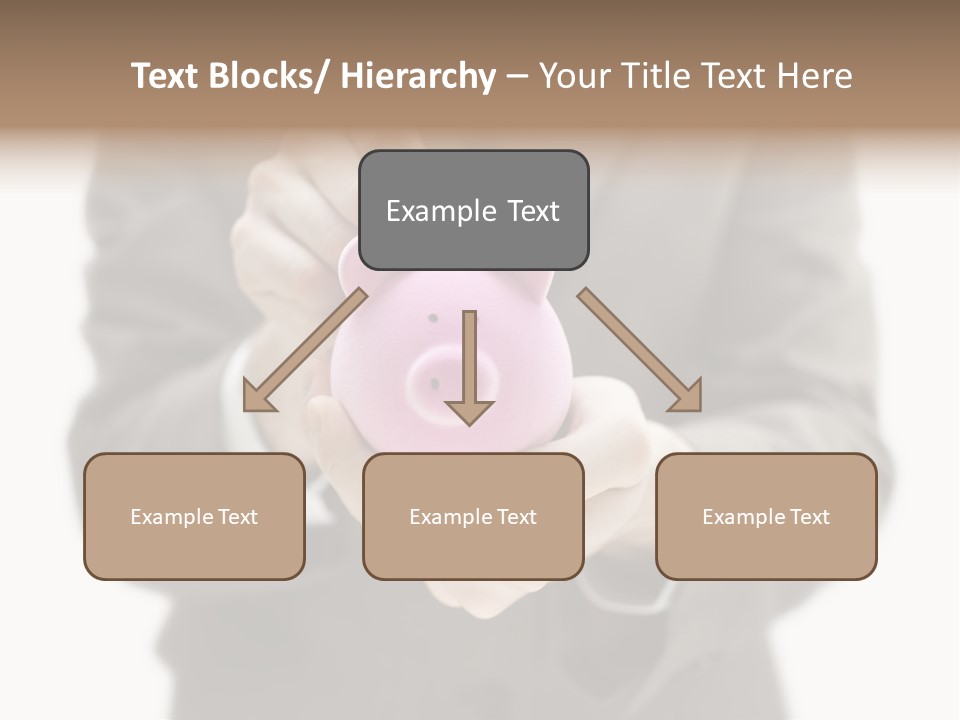 Fingers Put Coin PowerPoint Template