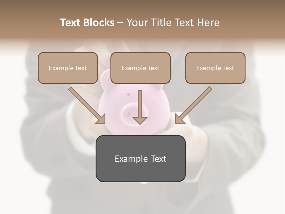 Fingers Put Coin PowerPoint Template