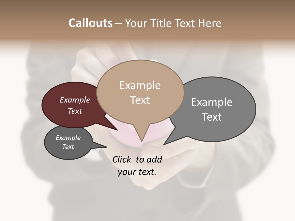 Fingers Put Coin PowerPoint Template