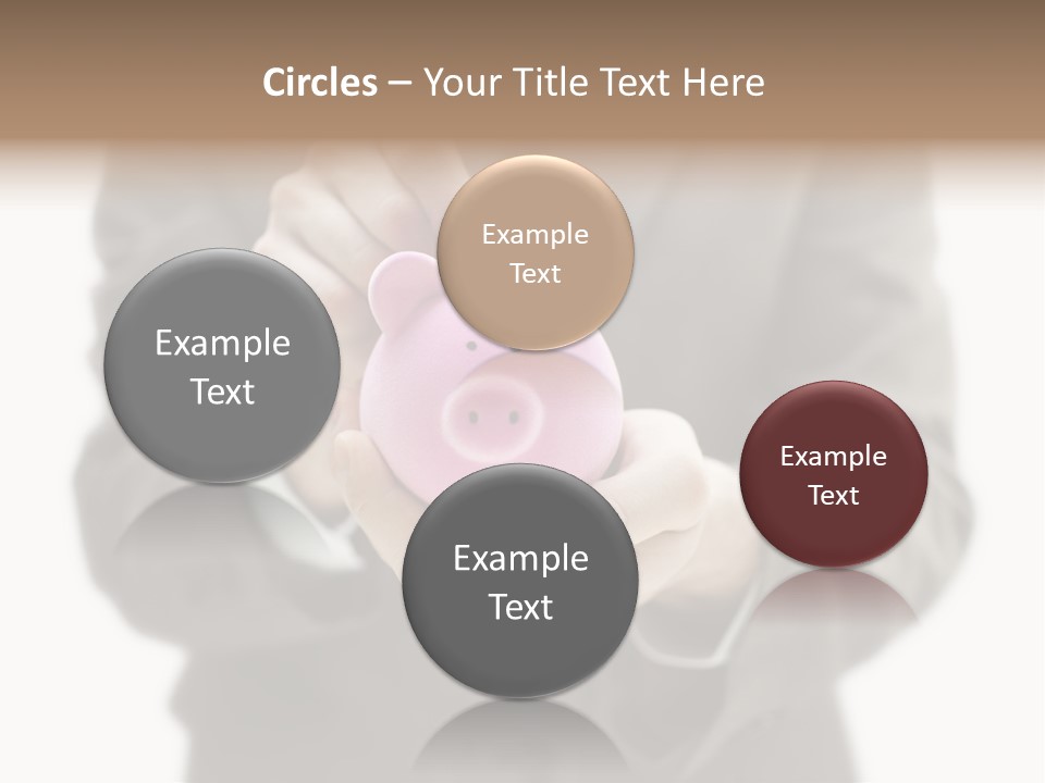 Fingers Put Coin PowerPoint Template