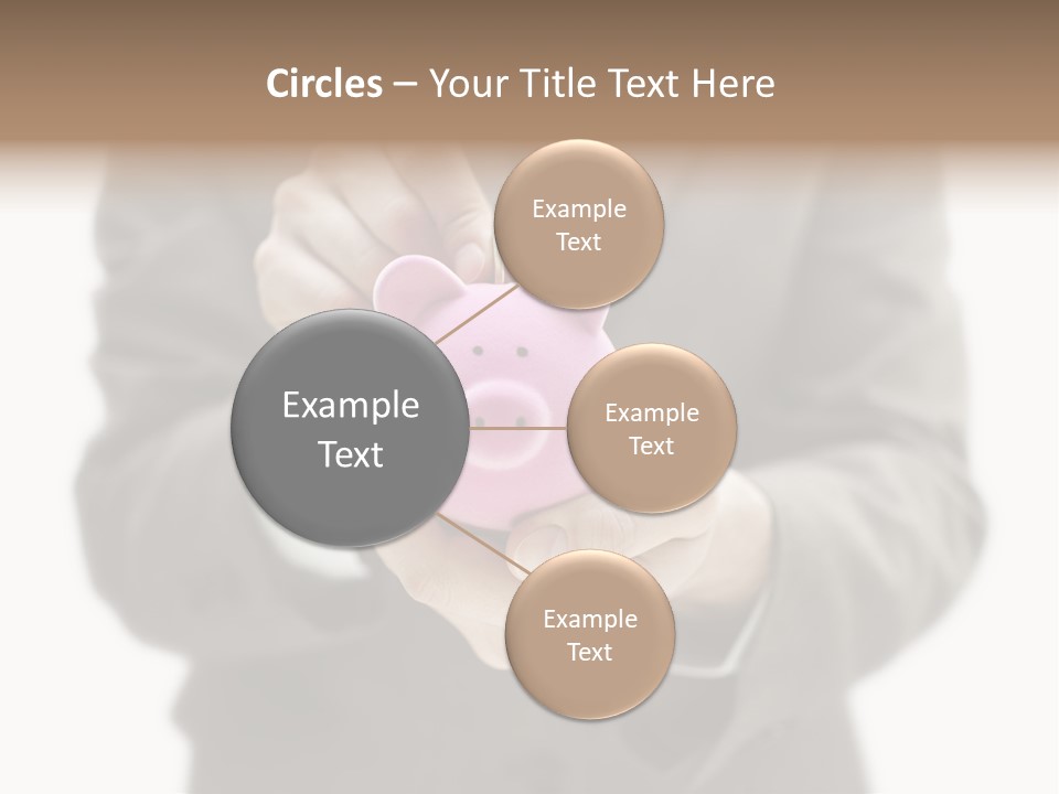 Fingers Put Coin PowerPoint Template