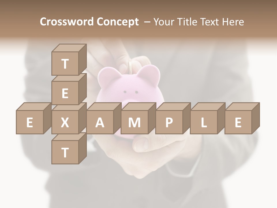 Fingers Put Coin PowerPoint Template