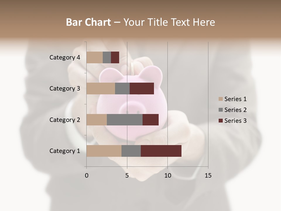 Fingers Put Coin PowerPoint Template