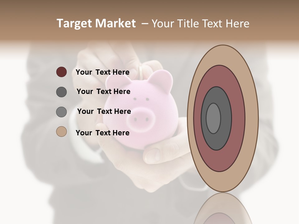 Fingers Put Coin PowerPoint Template