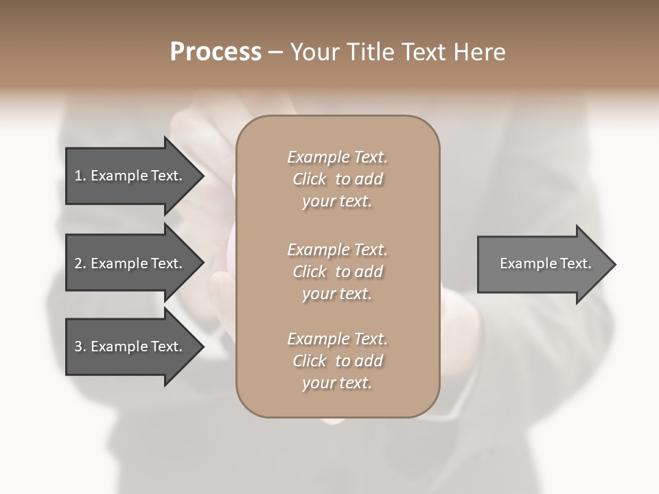 Fingers Put Coin PowerPoint Template