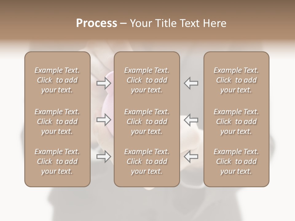Fingers Put Coin PowerPoint Template