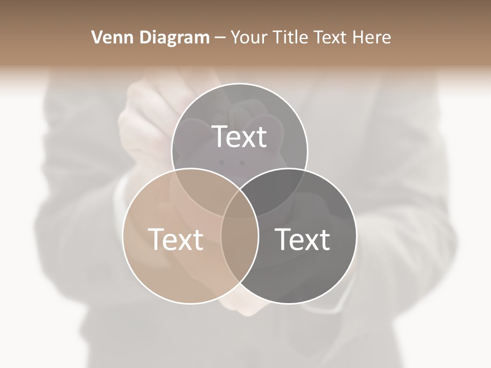 Fingers Put Coin PowerPoint Template