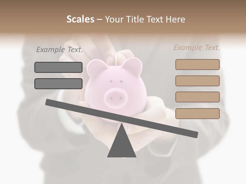 Fingers Put Coin PowerPoint Template