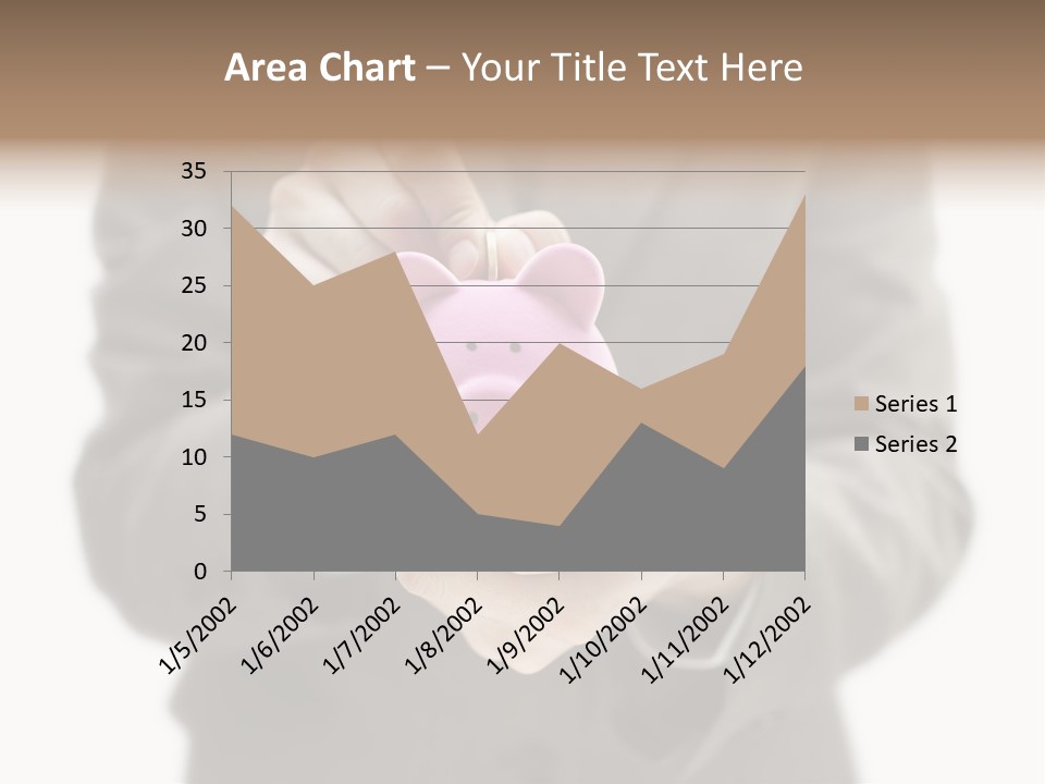 Fingers Put Coin PowerPoint Template