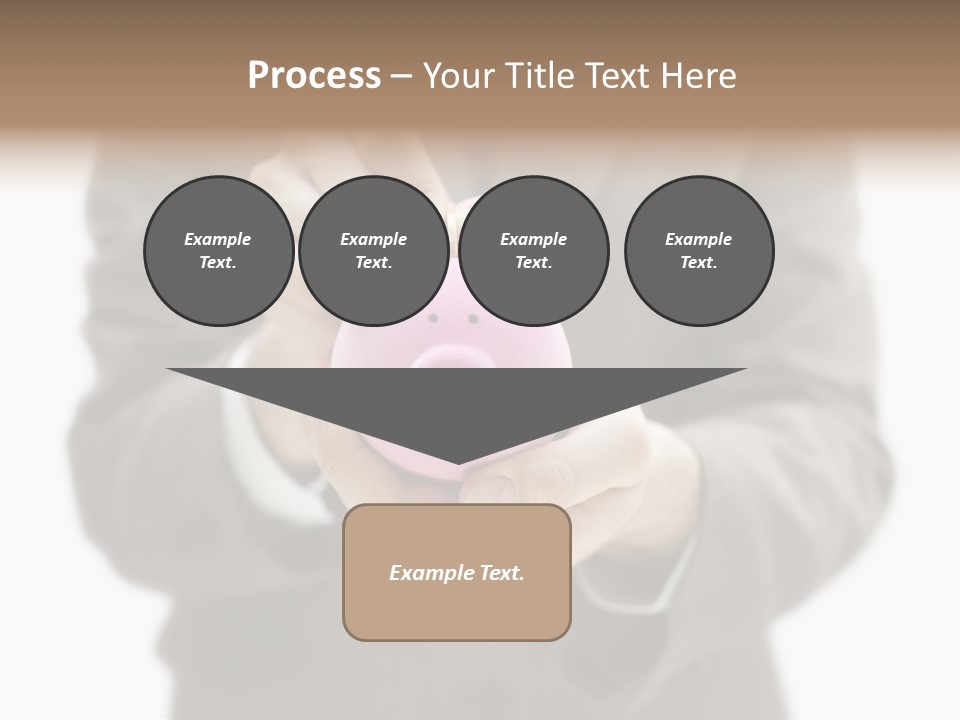 Fingers Put Coin PowerPoint Template